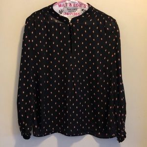 Juicy Couture Yorkshire Foliage Silk Blouse